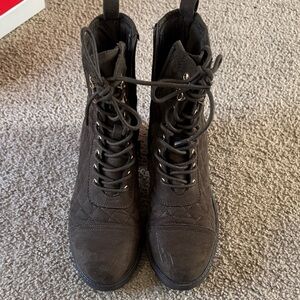 Wonderly Brown Lace-Up Boots for Women